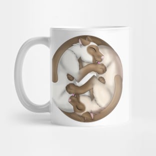 Yin-Yang Cats: Cinnamon Point Mug